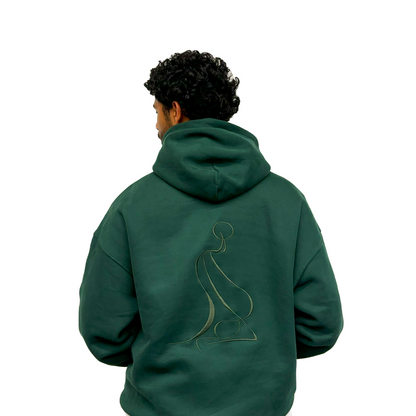 Forest Green Mirage Hoodie Back